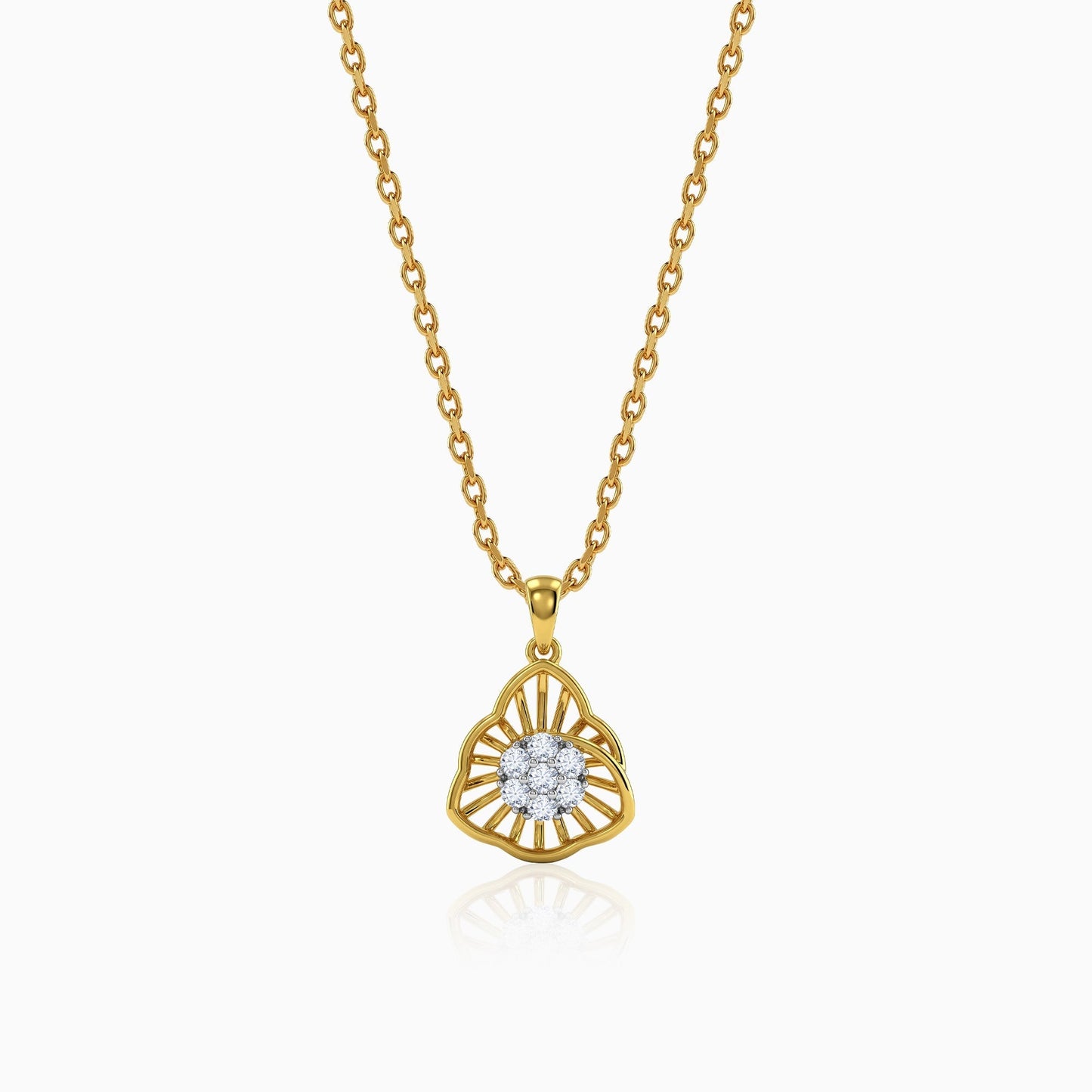 Gold Astrid Lab Grown Diamond Pendant