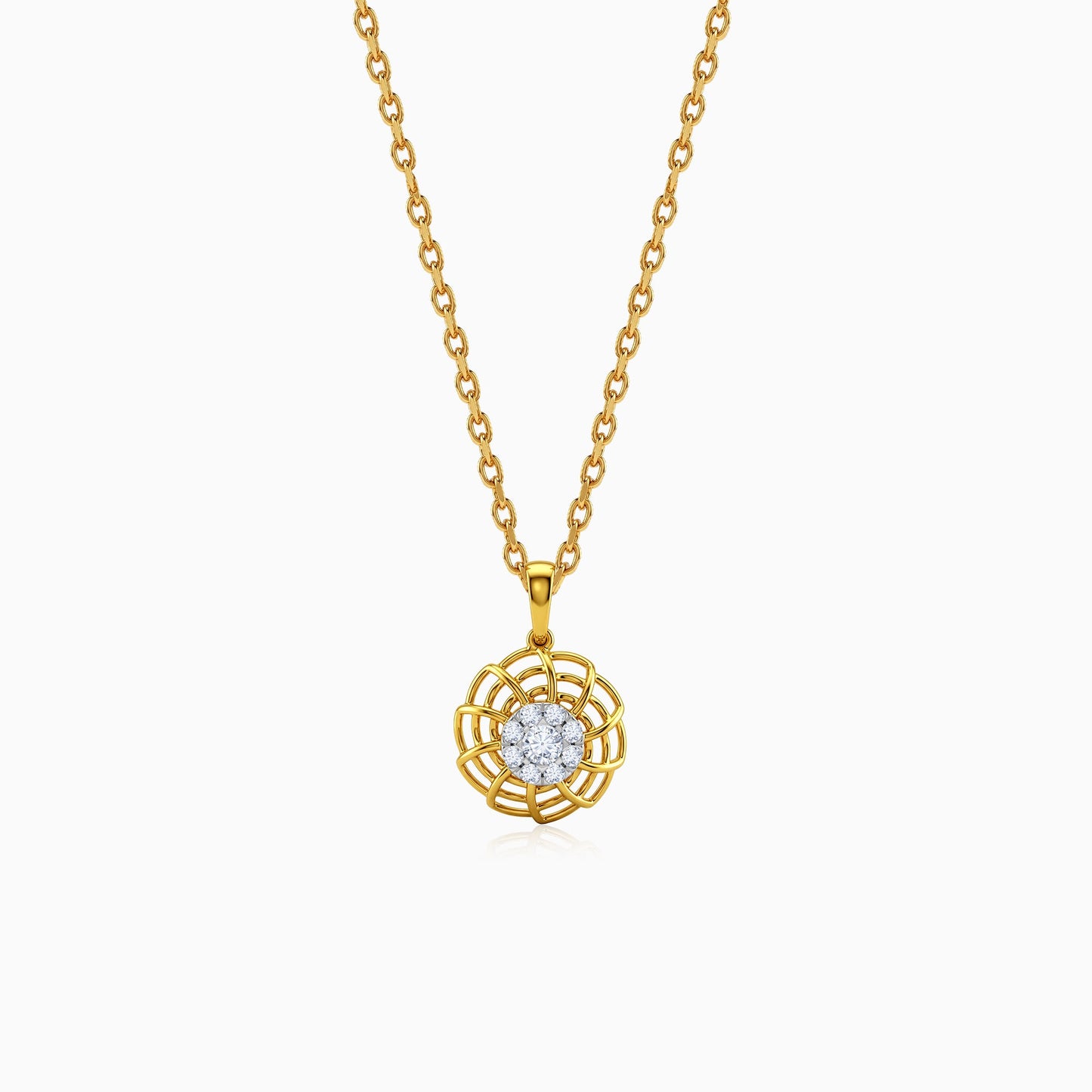 Gold Roxane Lab Grown Diamond Pendant