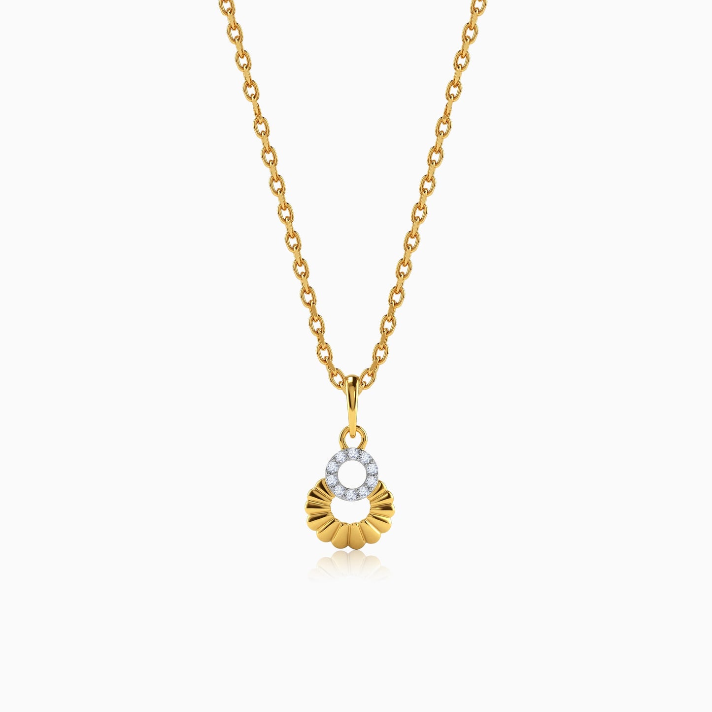 Gold Interstellar Lab Grown Diamond Pendant