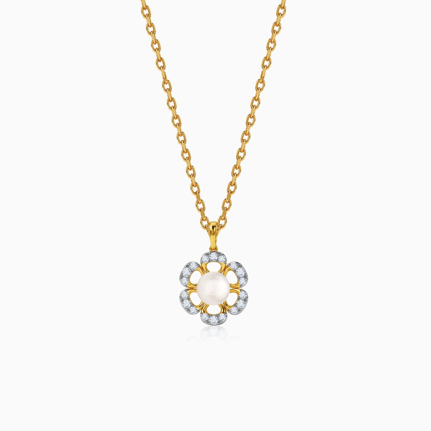 Anushka Sharma Gold Zahra Shine Lab Grown Diamond Pendant