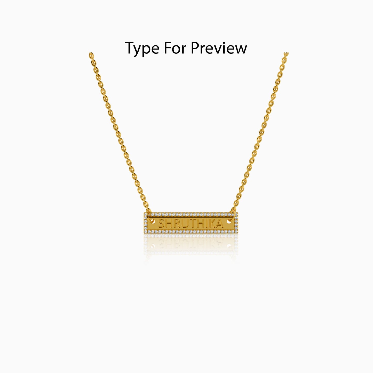 Personalised Gold Moment Lab Grown Diamond Necklace (9K)