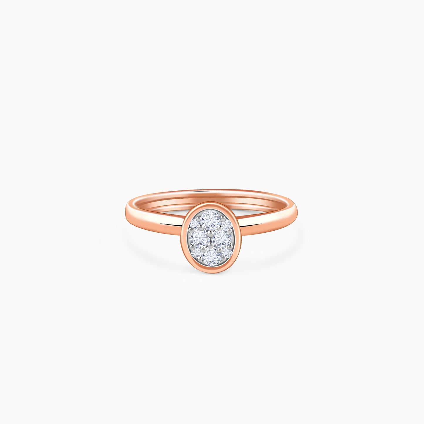 Rose Gold Eclipse Lab Grown Diamond Ring