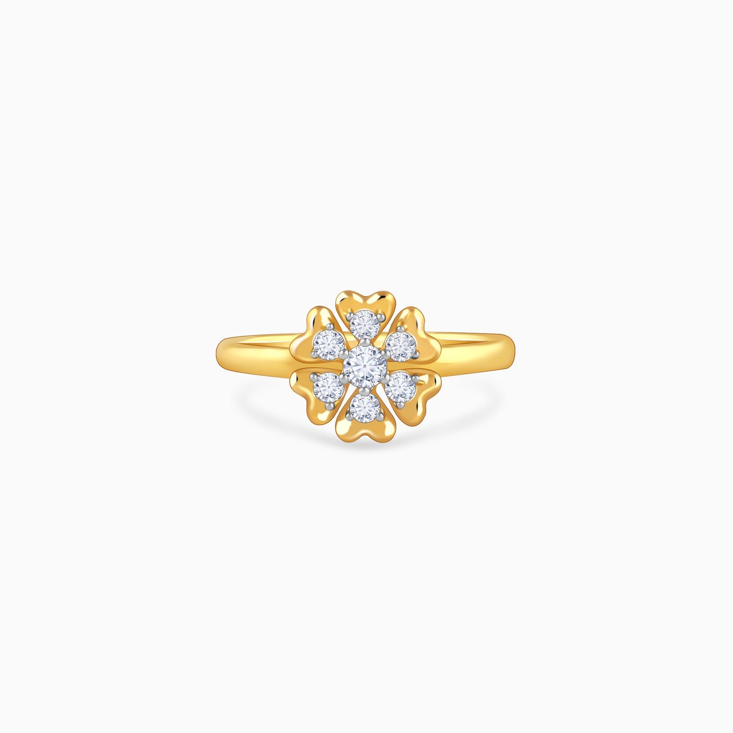 Gold Lumière Bloom Lab Grown Diamond Ring