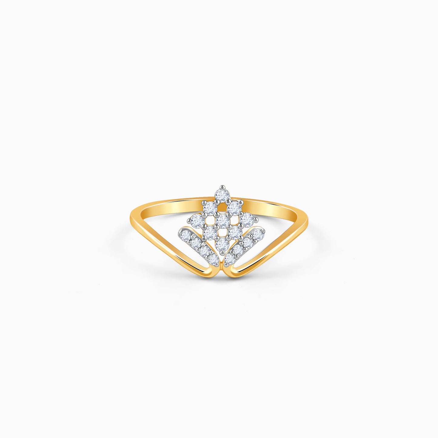 Gold Radiant Reign Lab Grown Diamond Ring