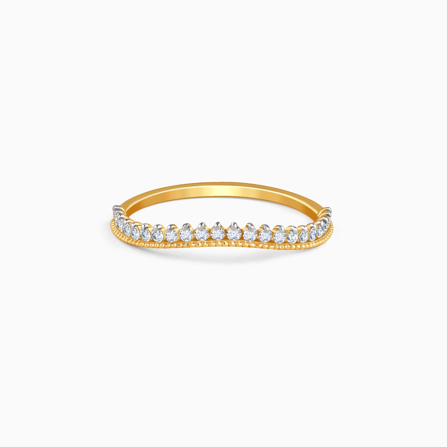 Gold Celeste Bezel Lab Grown Diamond Ring