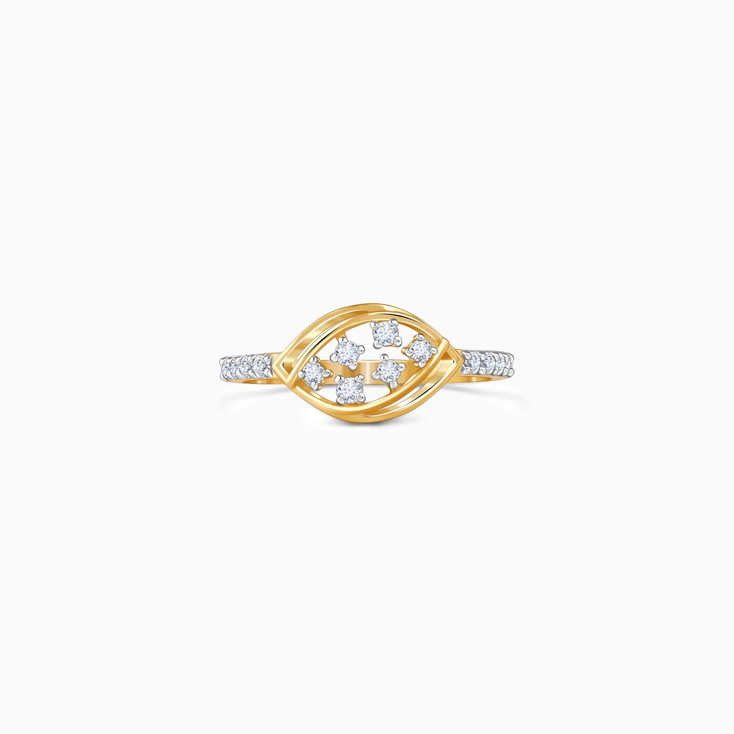 Gold Visionary Spark Lab Grown Diamond Ring