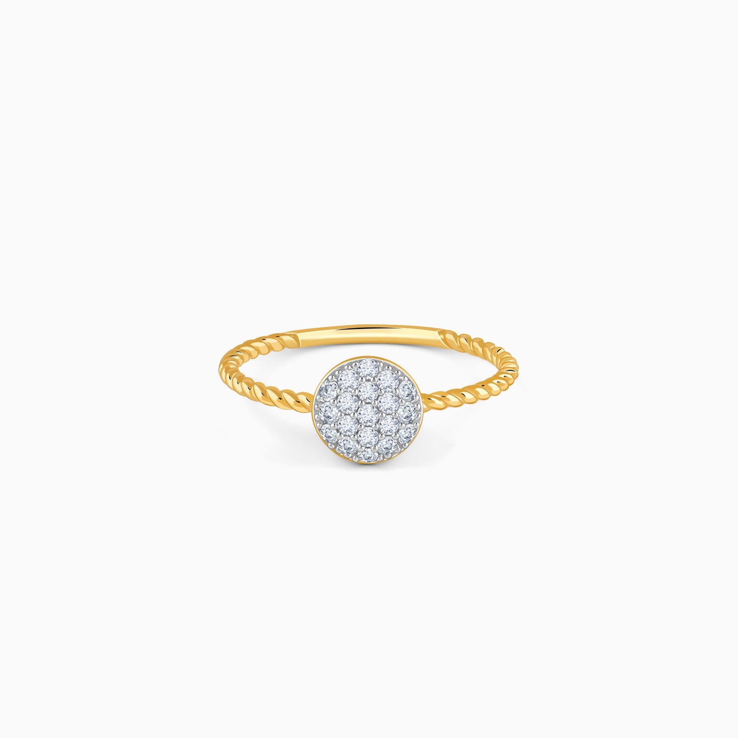 Gold Fresh Flora Lab Grown Diamond ring