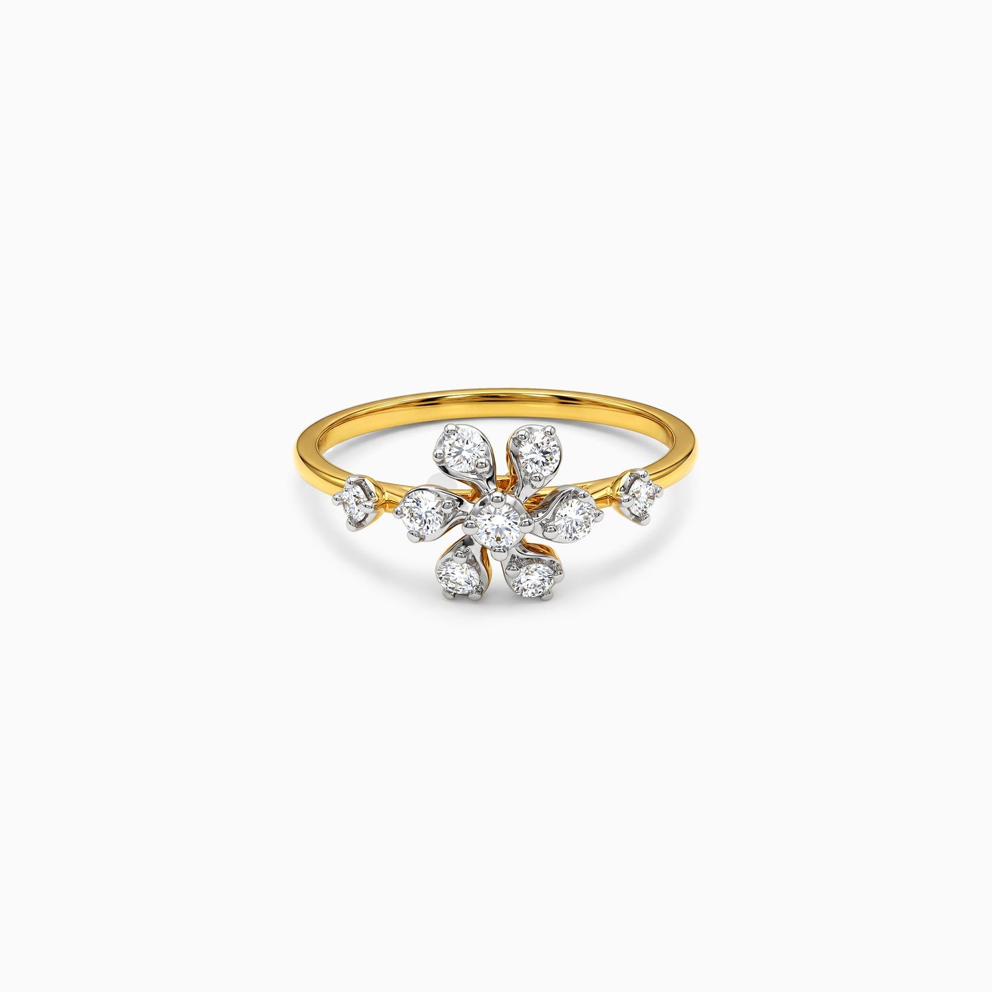 Gold Jardin Brillant Lab Grown Diamond Ring (Size 12)