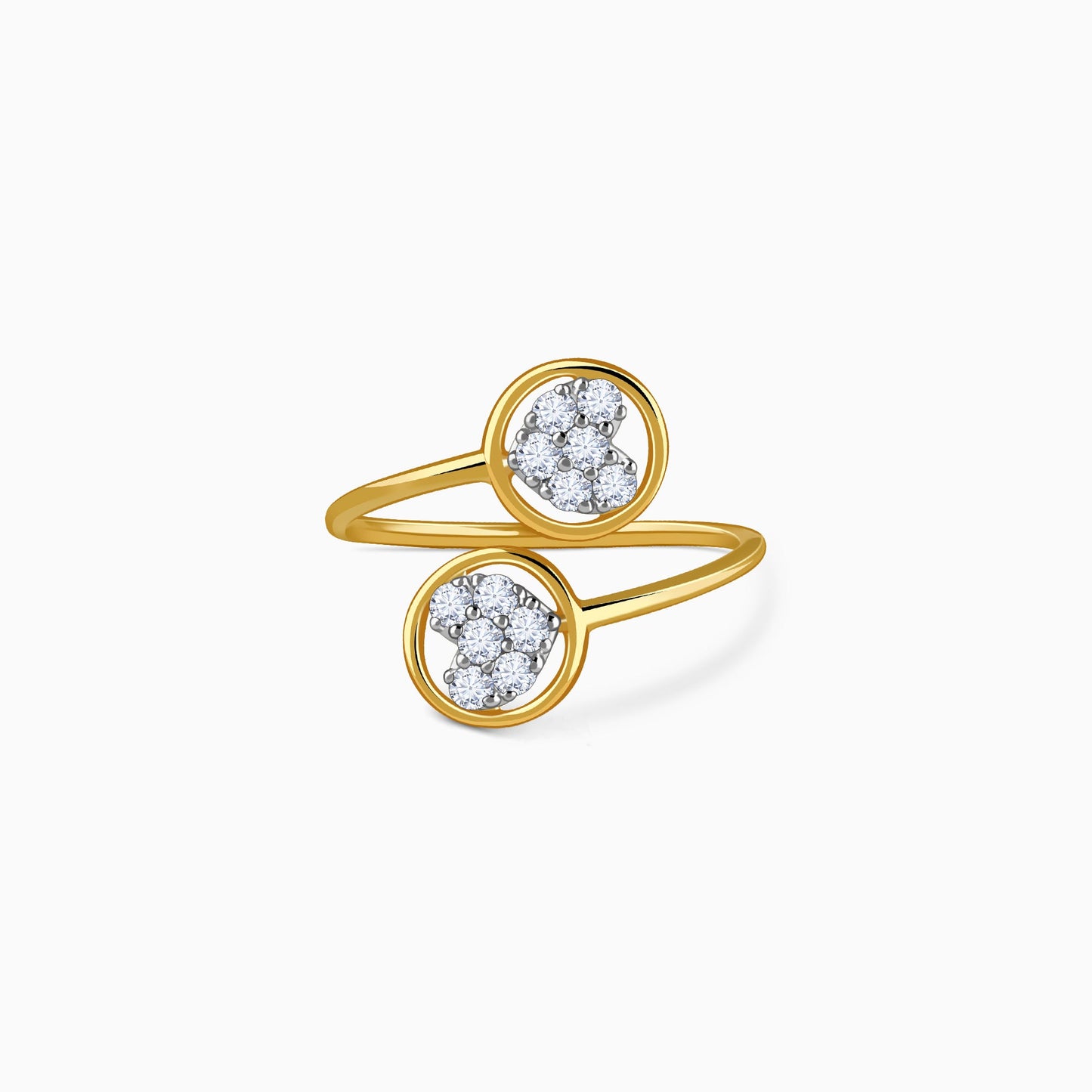 Gold Fantastic Love Lab Grown Diamond Ring (Size 12)