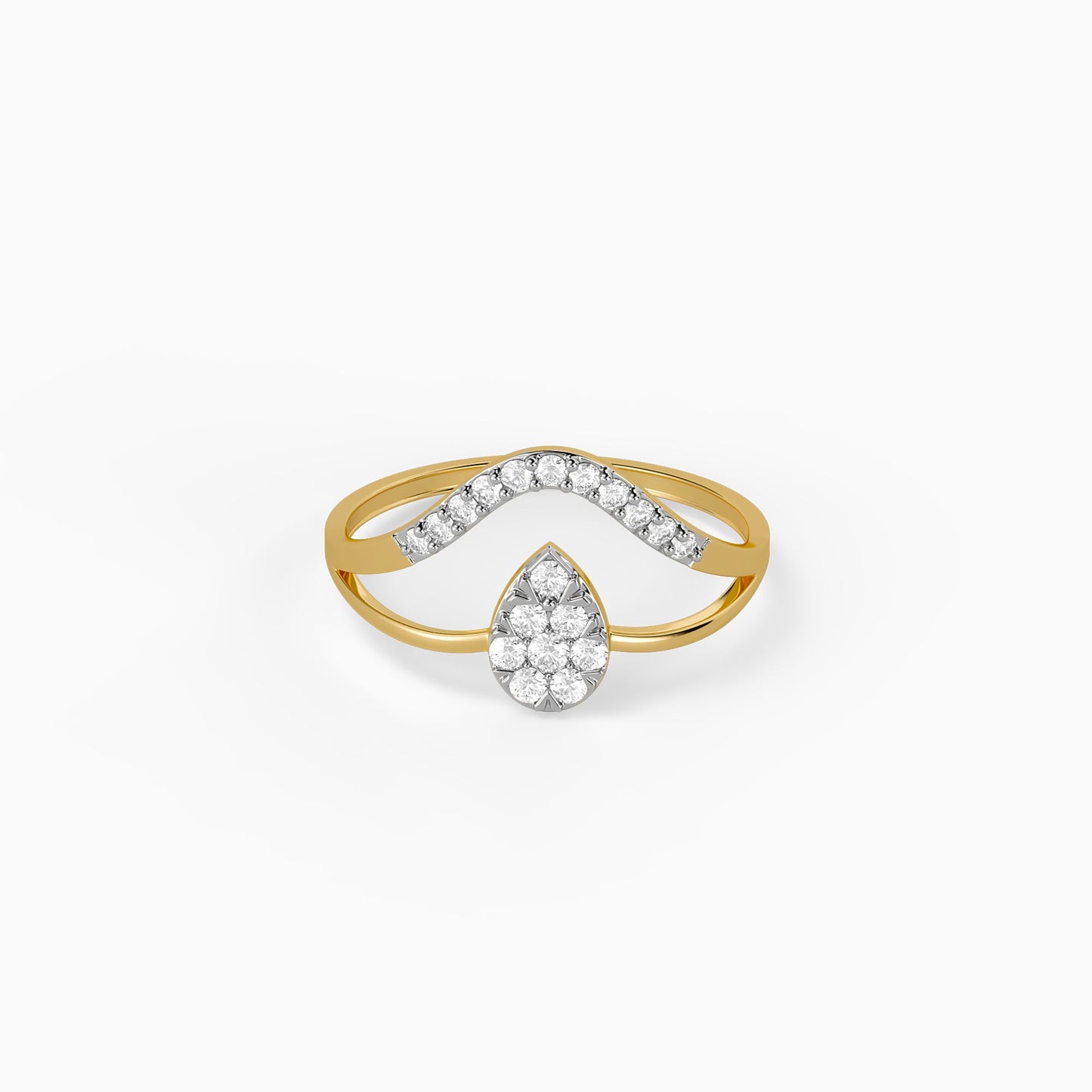 Gold Dual Path Lab Grown Diamond Ring (Size 12)