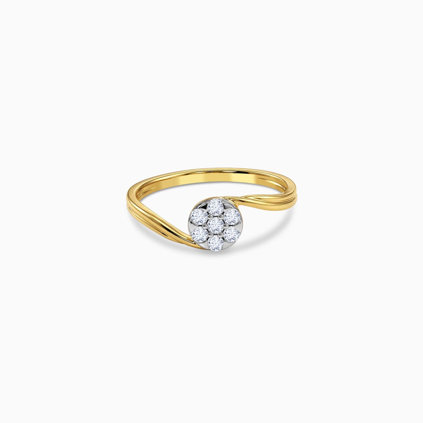 Gold Twine Spark Lab Grown Diamond Ring (Size 12)