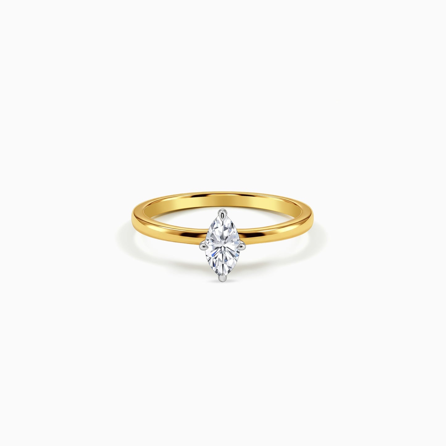 Gold Marquise Muse Lab Grown Diamond Ring (Size 12)