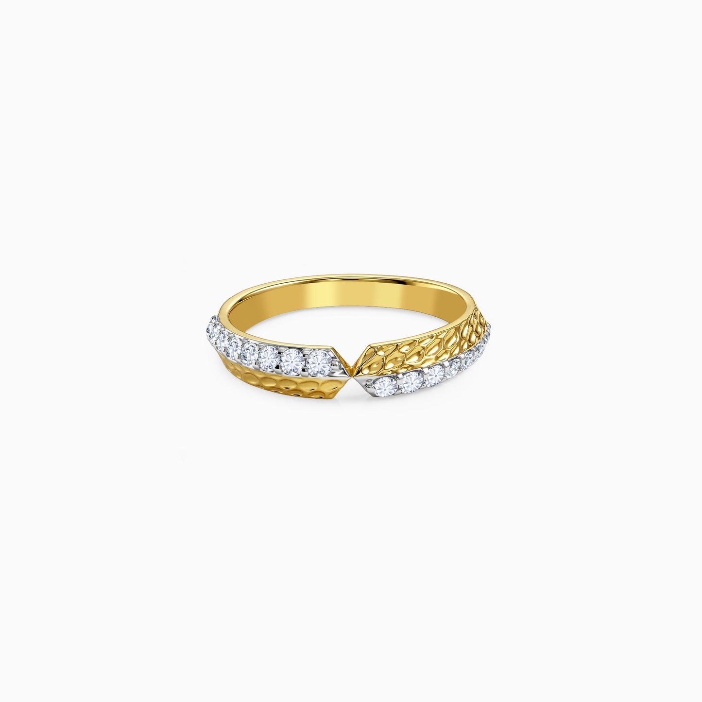 Gold Dynamic Lab Grown Diamond Ring (Size 12)
