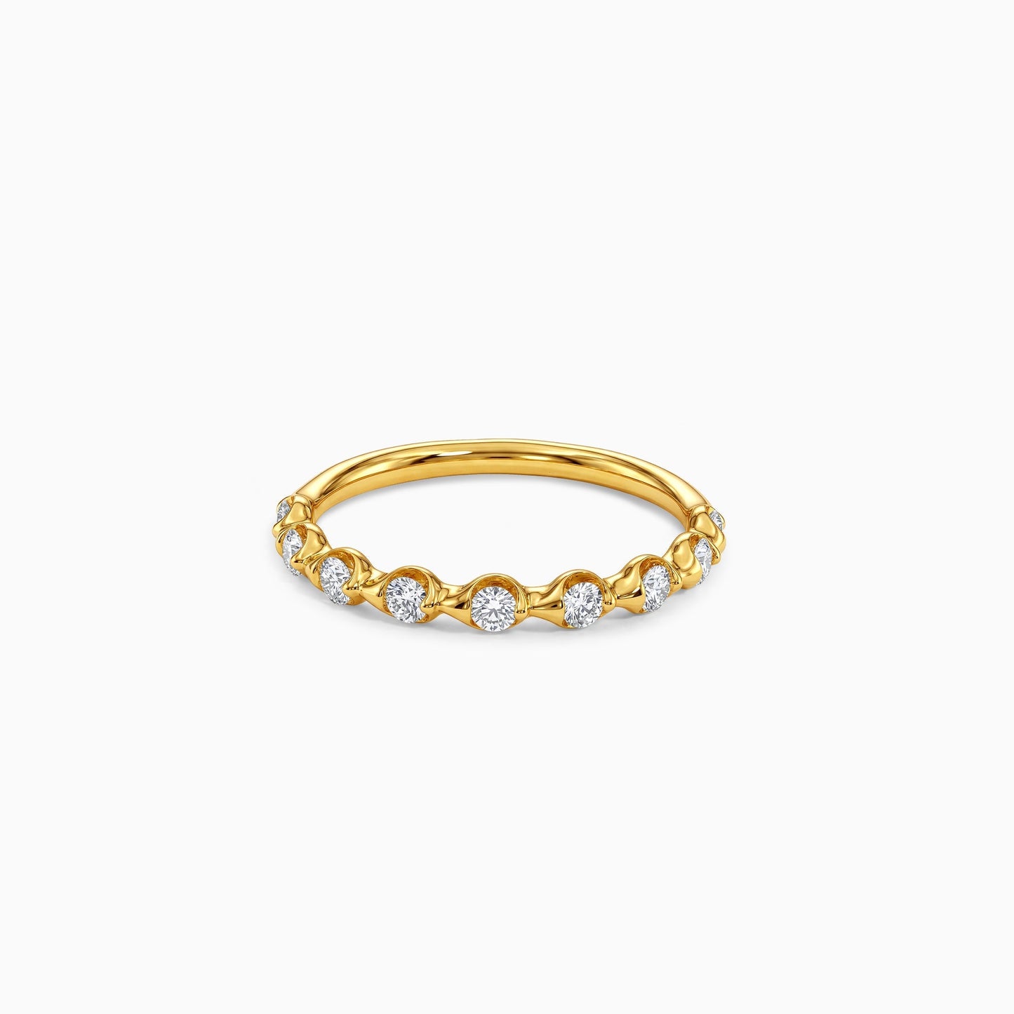 Anushka Sharma Gold Starlit Promise Lab Grown Diamond Ring (Size 12)