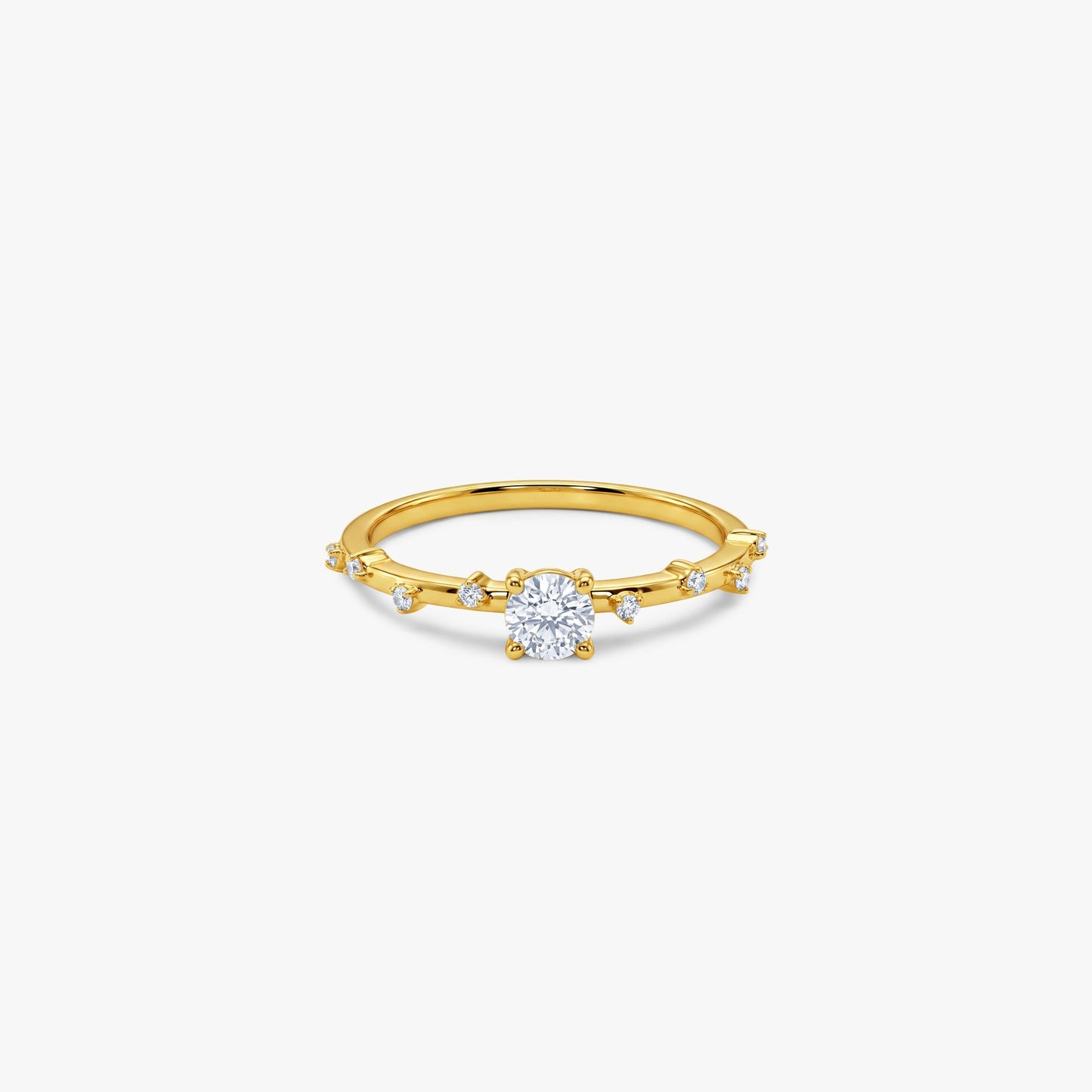 Gold Solstice Whisper Lab Grown Diamond Ring (Size 12)