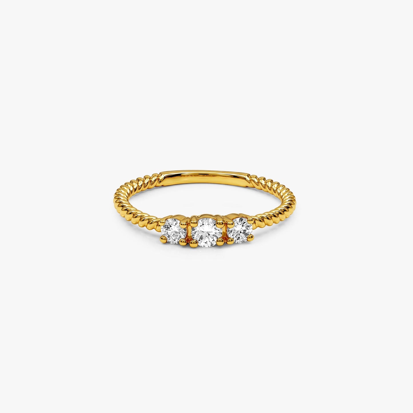 Gold Moonlit Harmony Lab Grown Diamond Ring (Size 12)