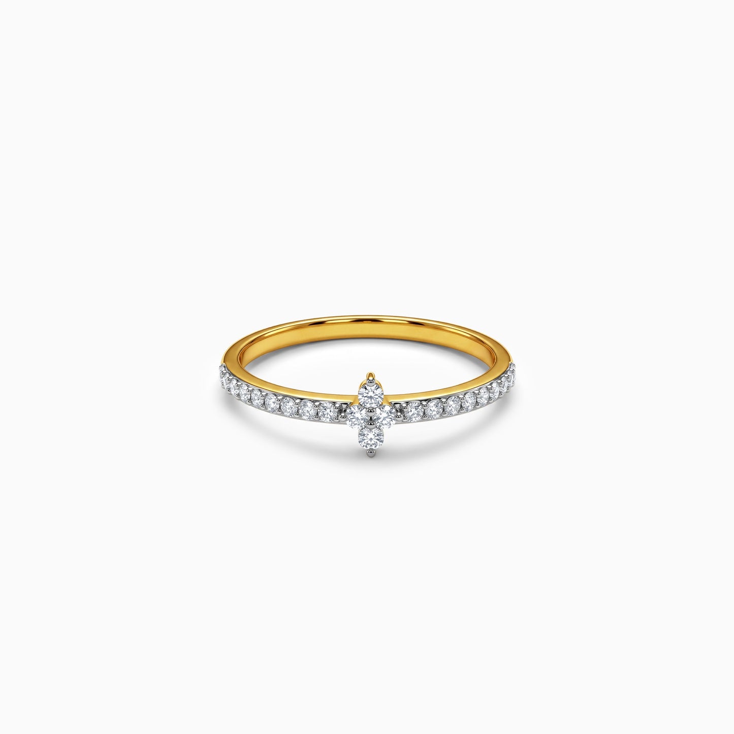 Gold Stellar Shine Lab Grown Diamond Ring (Size 12)
