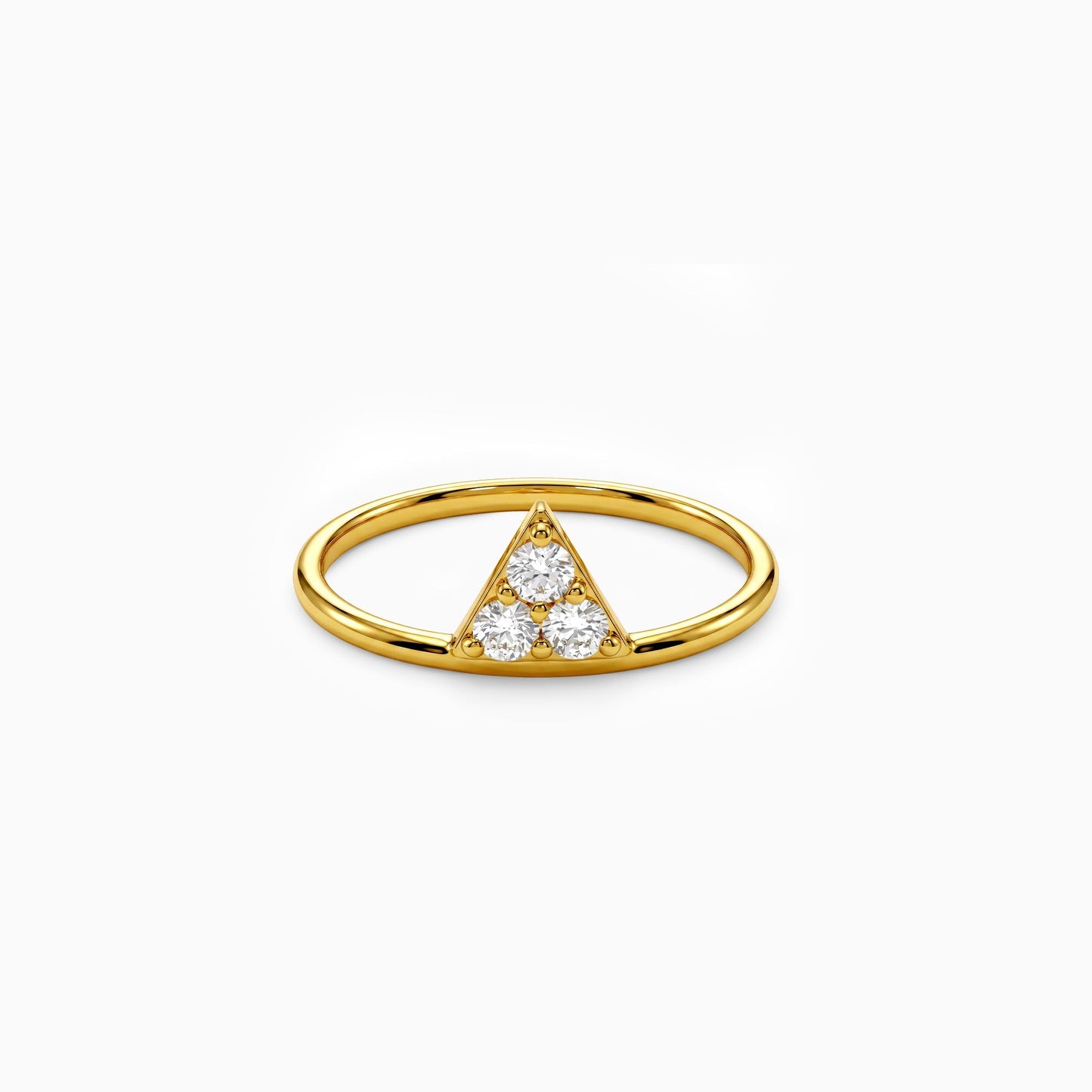 Gold Infinite Prism Lab Grown Diamond Ring (Size 12)