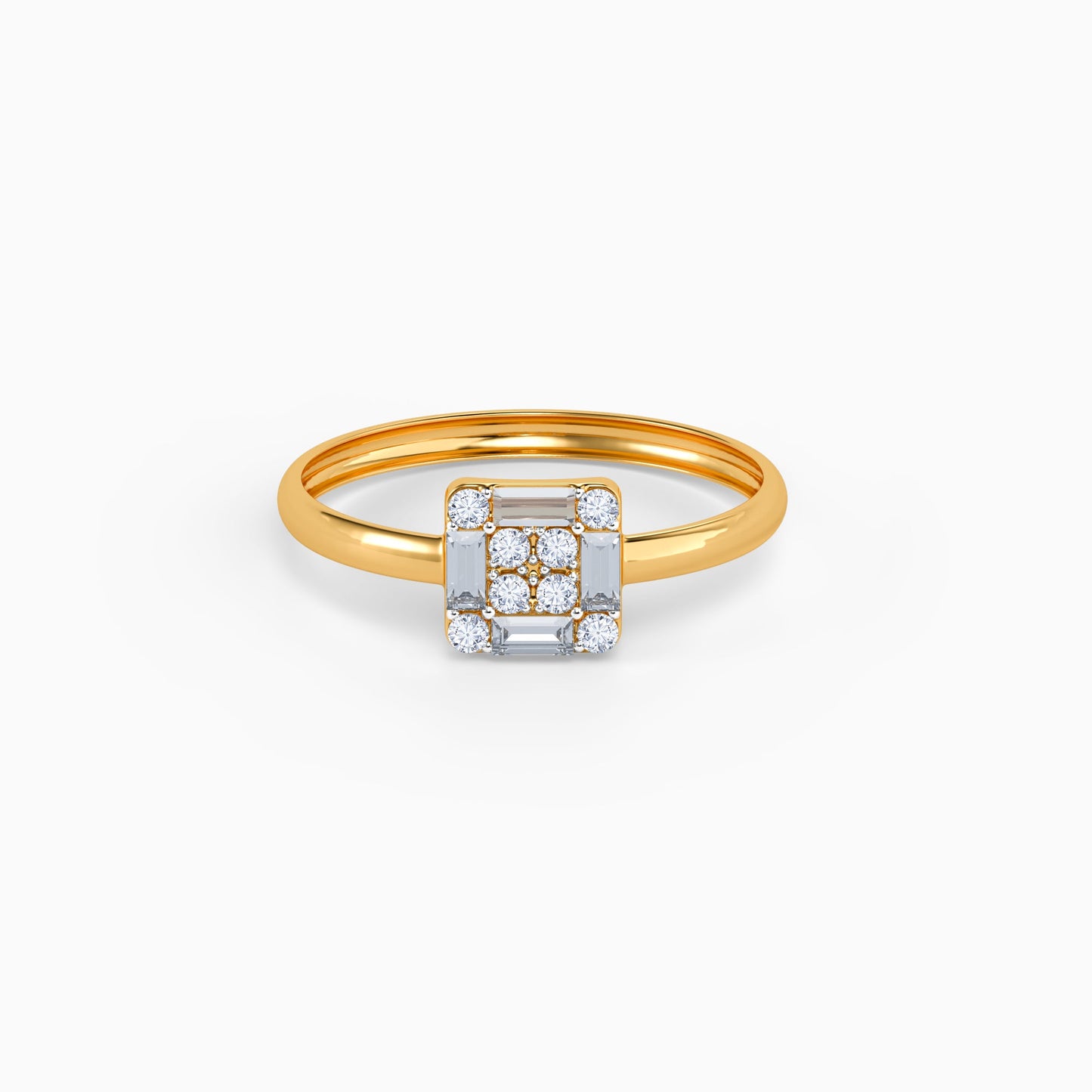 Gold Velora Arc Lab Grown Diamond Ring (Size 12)