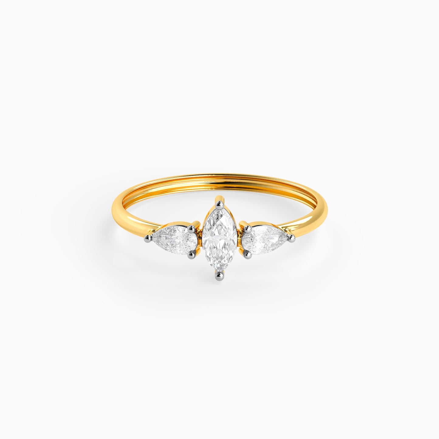 Gold Horizis Bloom Lab Grown Diamond Ring (Size 12)