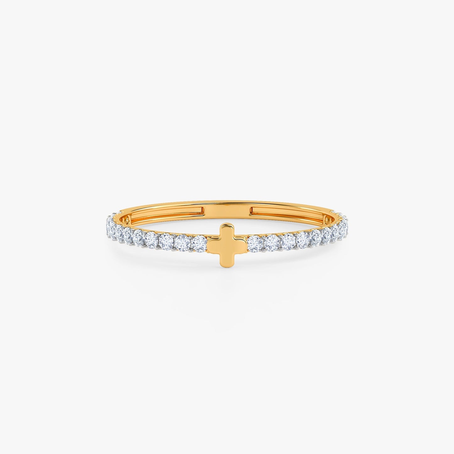 Gold Petal of Luck Lab Grown Diamond Ring (Size 12)