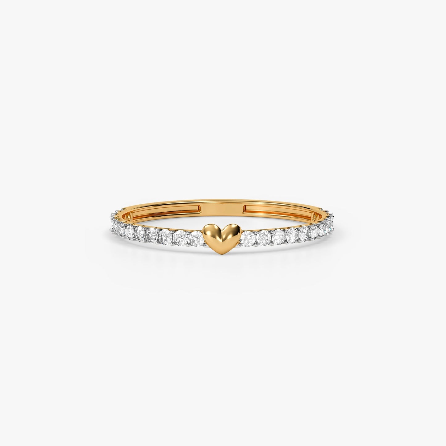 Gold Sweetheart Spark Lab Grown Diamond Ring (Size 12)