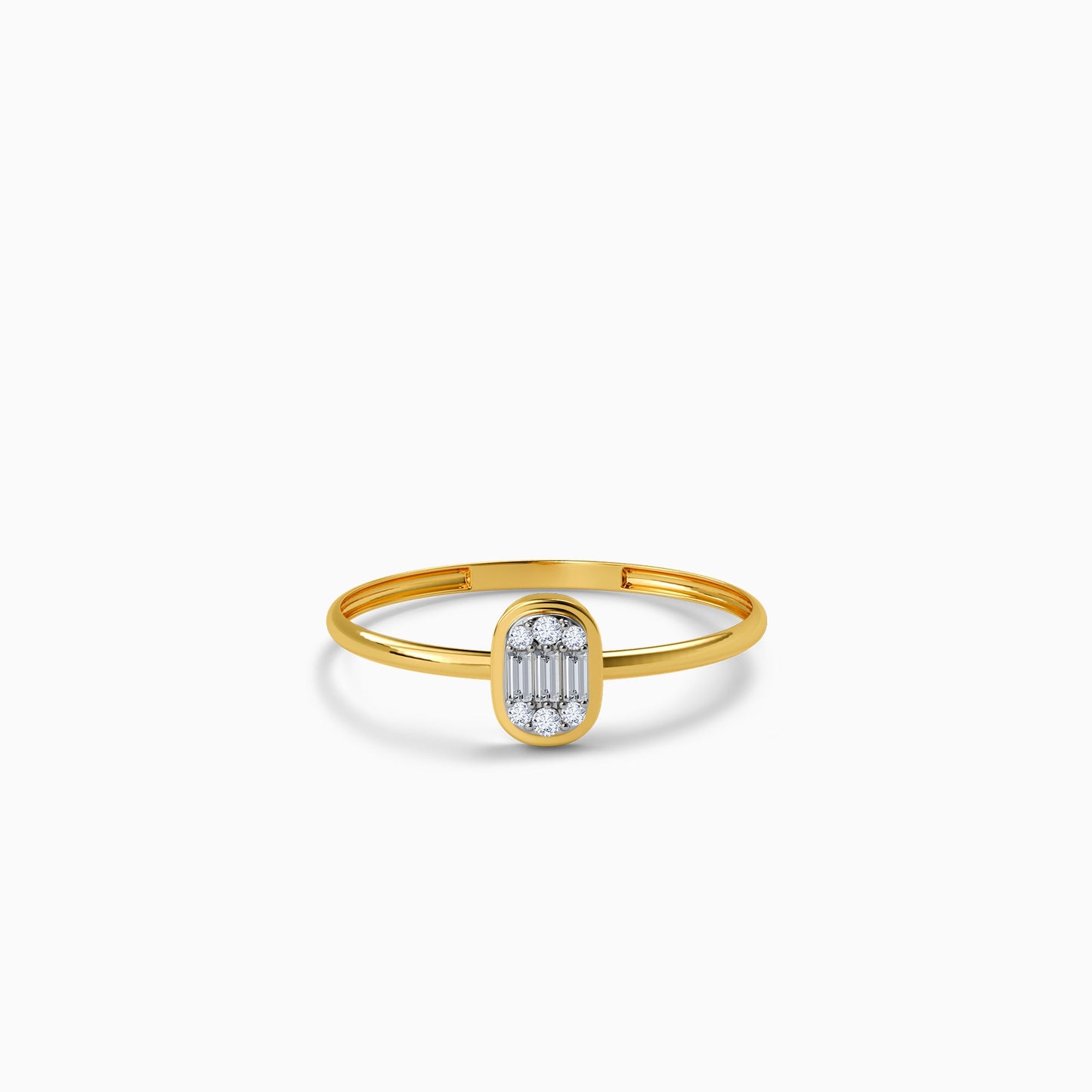 Gold Aurelia Oval Lab Grown Diamond Ring (Size 12)