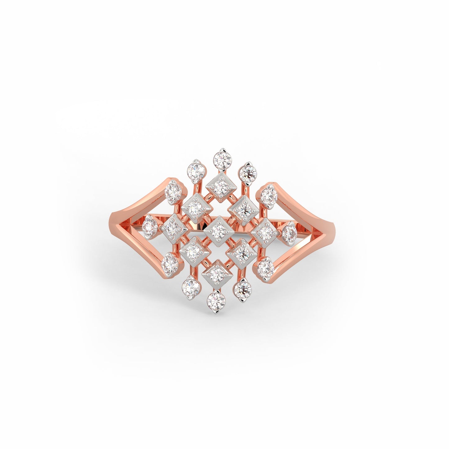 Anushka Sharma Rose Gold Spectacular Diamond Ring