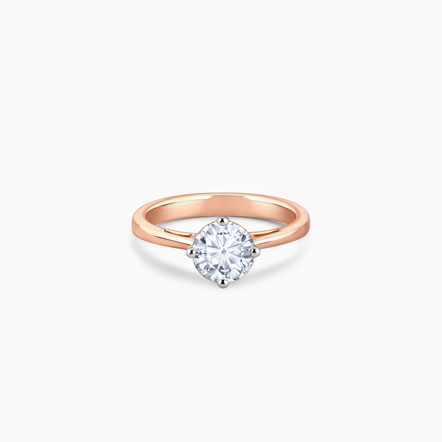 Anushka Sharma Rose Gold Yolo Solitaire Lab Grown Diamond Ring