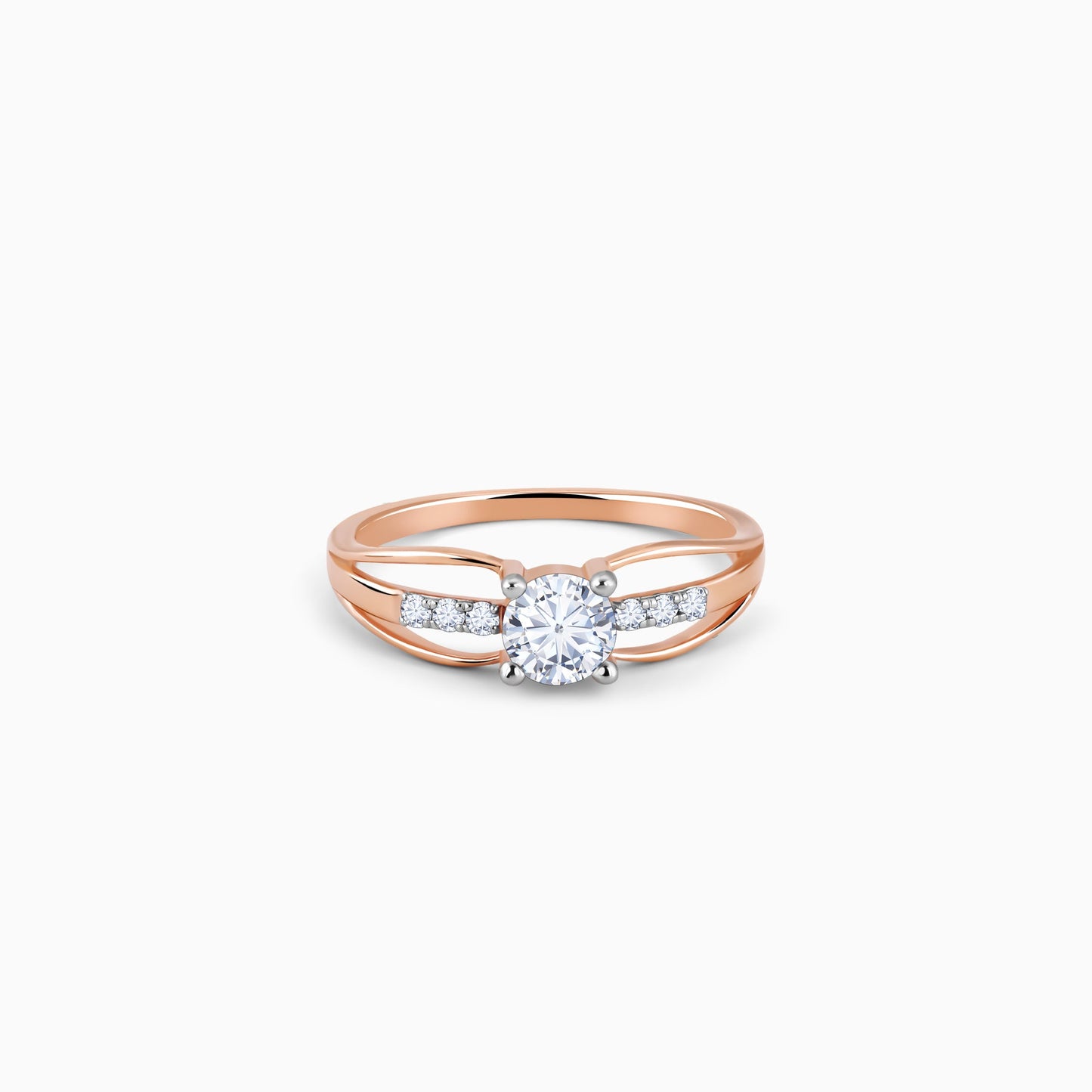 Anushka Sharma Rose Gold Empyrean Solitaire Lab Grown Diamond Ring