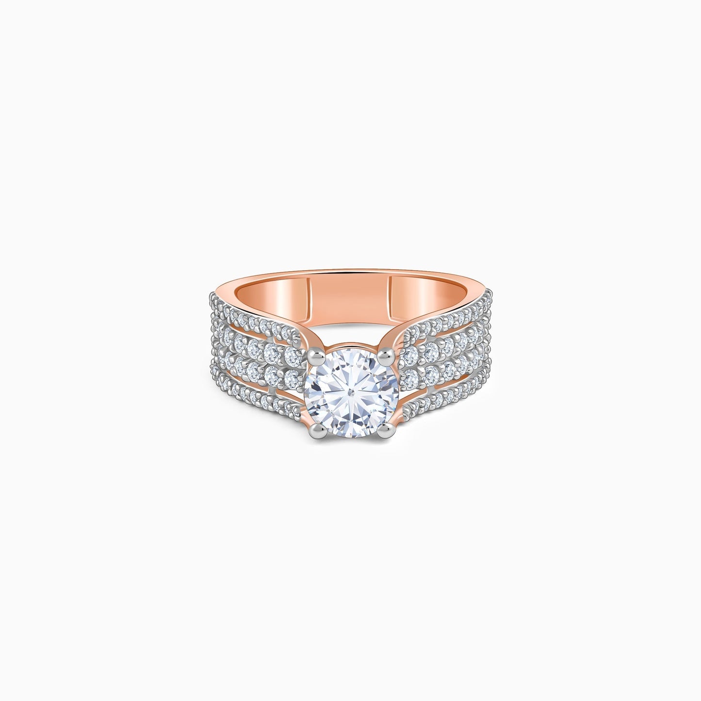 Anushka Sharma Rose Gold Narvi Solitaire Lab Grown Diamond Ring