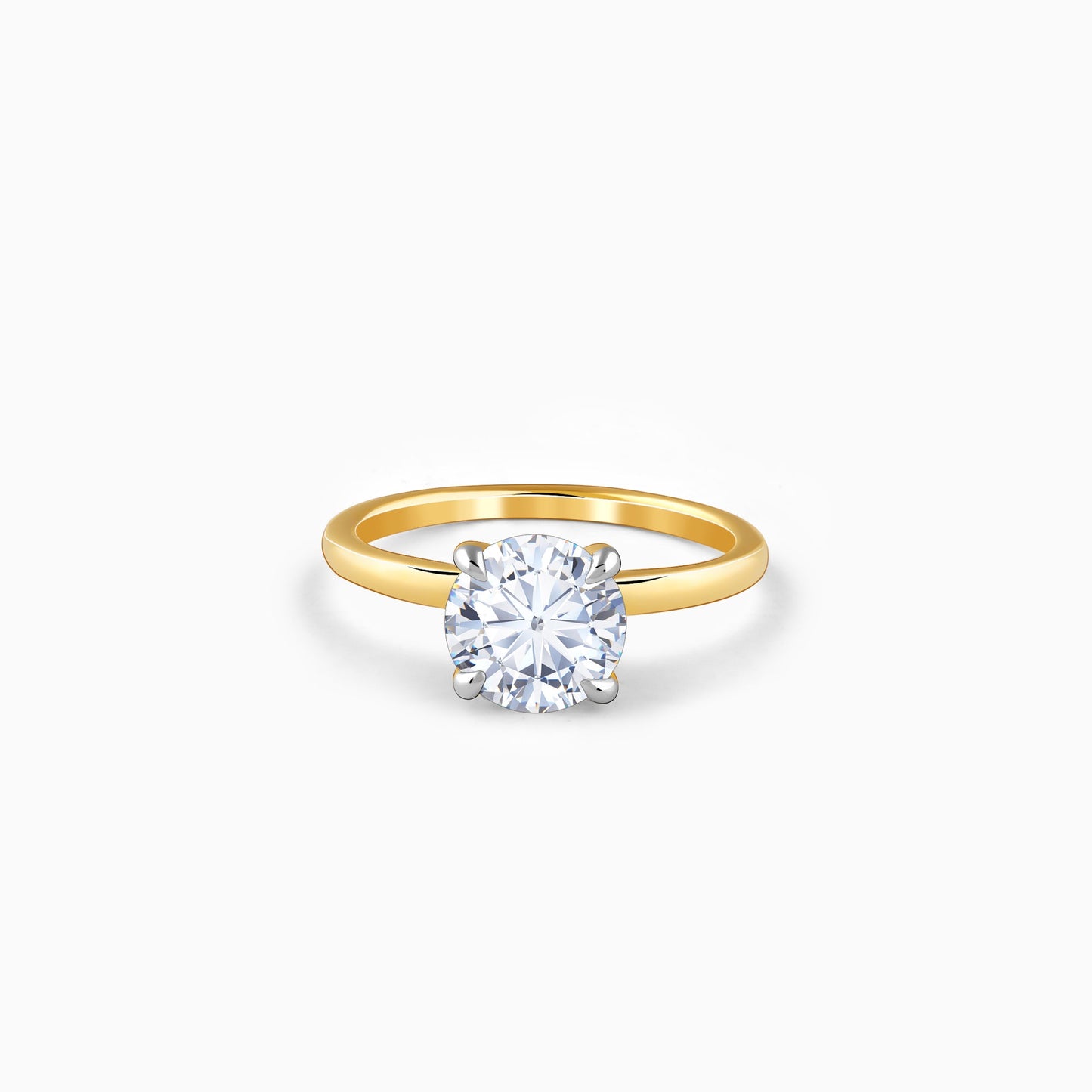 Gold Soul Solitaire Lab Grown Diamond Ring