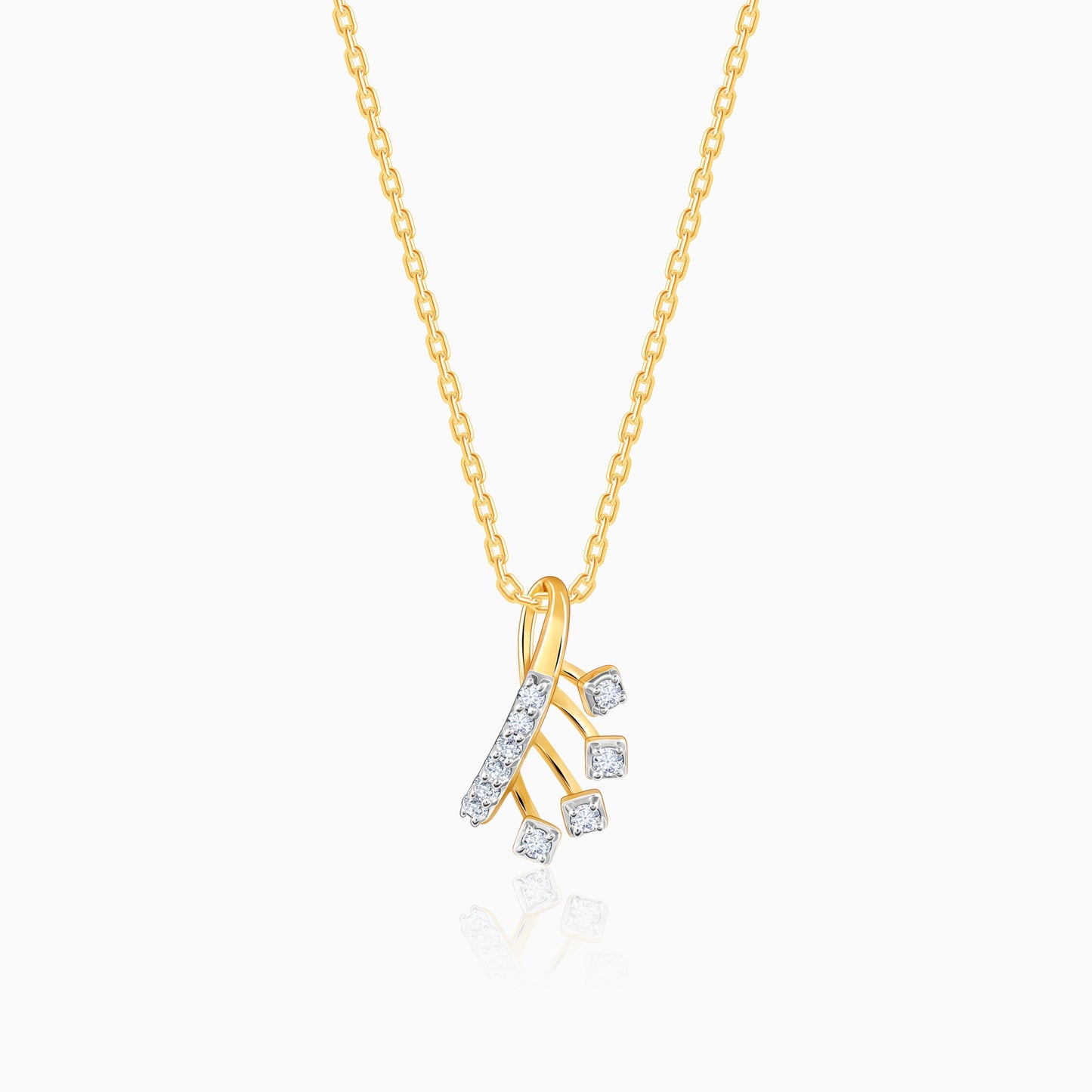 Gold Loop Diamond Pendant