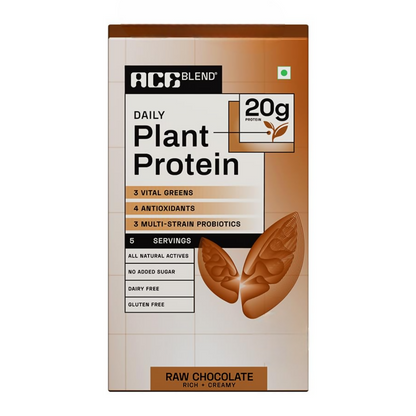 Ace Blend Daily 20G Plant Protein - Raw Chocolate