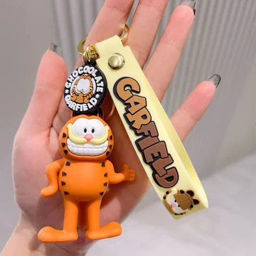 Garfield Laughing Lanyard Keychain | Model B | Premium Keychain | Silicone |