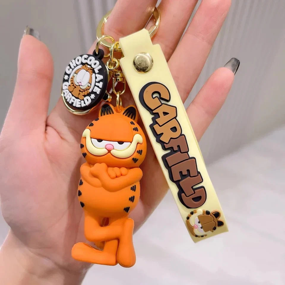 Garfield Standing Lanyard Keychain | Model C | Premium Keychain | Silicone |