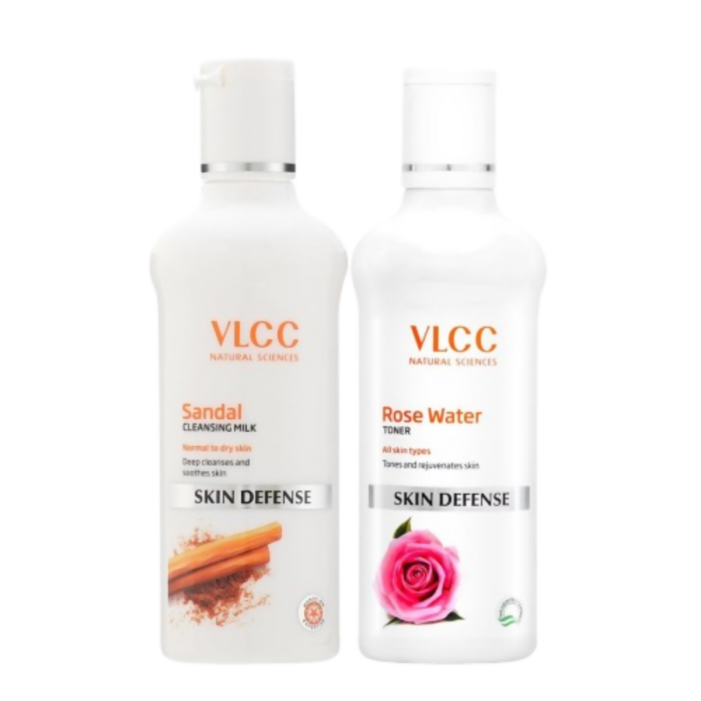 VLCC Sandal Cleansing Milk and rose water toner