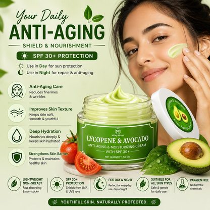 Milky Moon Lycopene & Avocado Anti-Aging & Moisturizing Cream with SPF 30