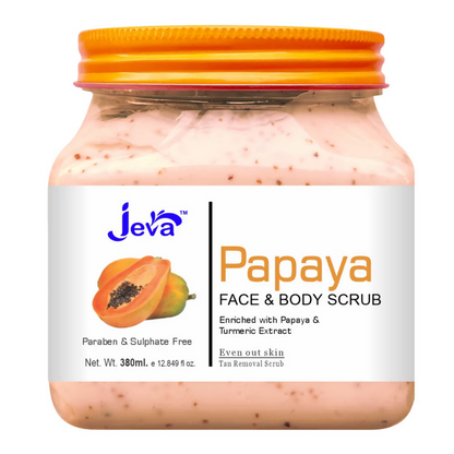 Jeva Papaya Tan Removal Face & Body Scrub