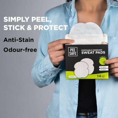 Pee Safe Sweat Pads For Underarms Women & Men