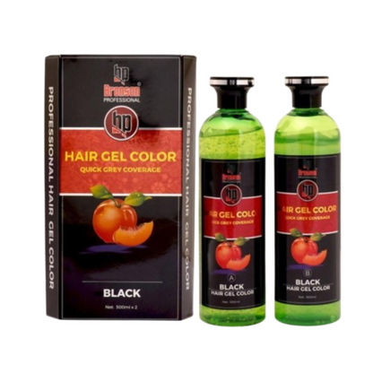 Bronson Professional Fruit Vinegar Gel Hair Colur Dye Natural Black