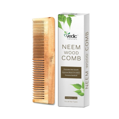 Vedic Naturals Neem Wood Comb