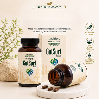 HerbsOShrubs Ayurvedic Gut Health Tablets