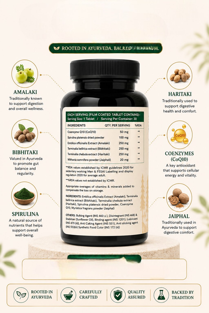 HerbsOShrubs Ayurvedic Gut Health Tablets