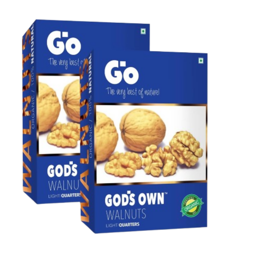 Go Organic Kashmiri Light Quarters Walnuts Kernels (Without Shell)