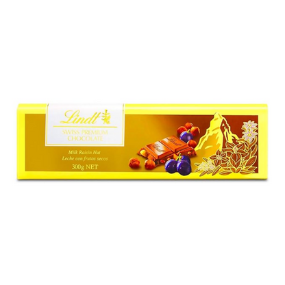 Lindt Gold Tab Milk Nut Chocolate, Raisin