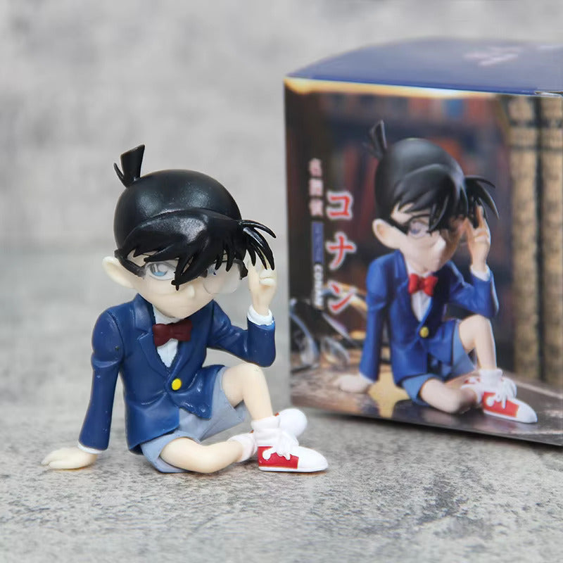 Detective Conan Edogawa Sitting Action Figure | 10 cm