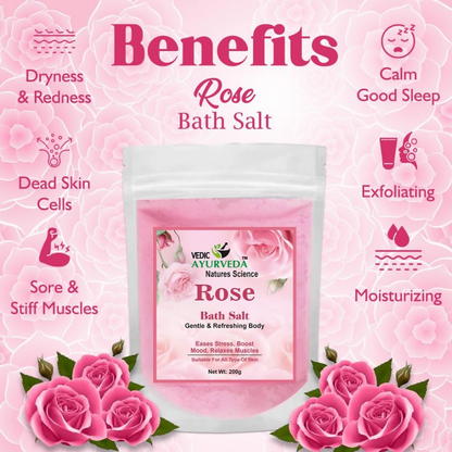 VedicAyurveda Mogra & Rose Bath Salt