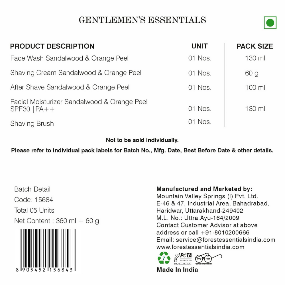 Forest Essentials Gentlemen's Gift Box