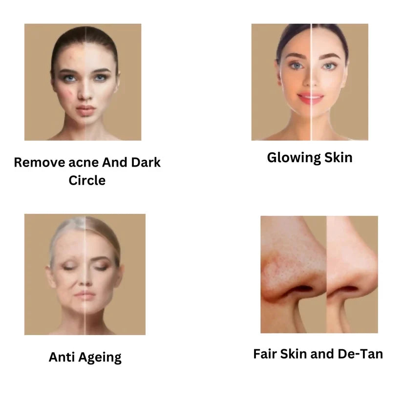 Etheric Herbal Face & Body Wash Powder  Natural Anti Acne & Skin Brightening Care